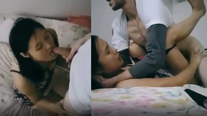 PCF-734 清纯妹子上海某本科院校水嫩漂亮美女和洋助教激情啪啪自拍视频被渣男爆出鸡巴真长操的嗷嗷叫干完逼又插嘴最后射颜
